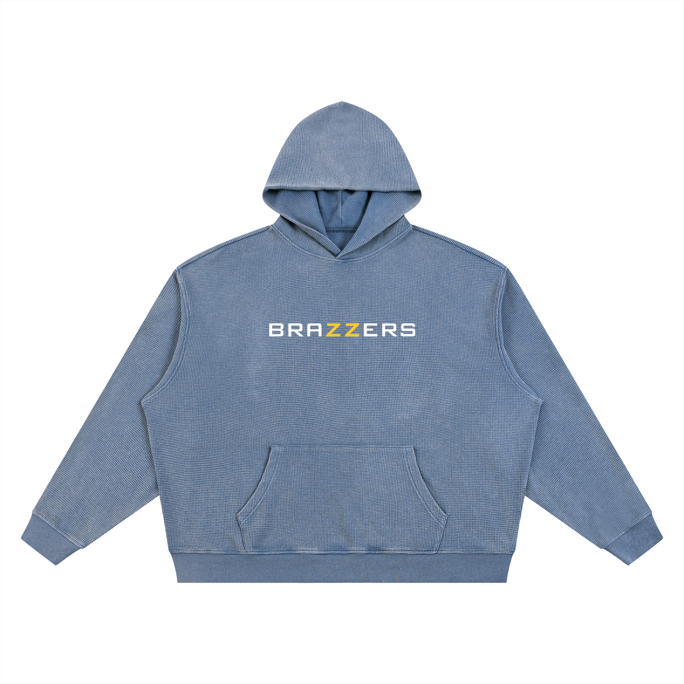 Unisex Vintage Wash Waffle Boxy Hoodie