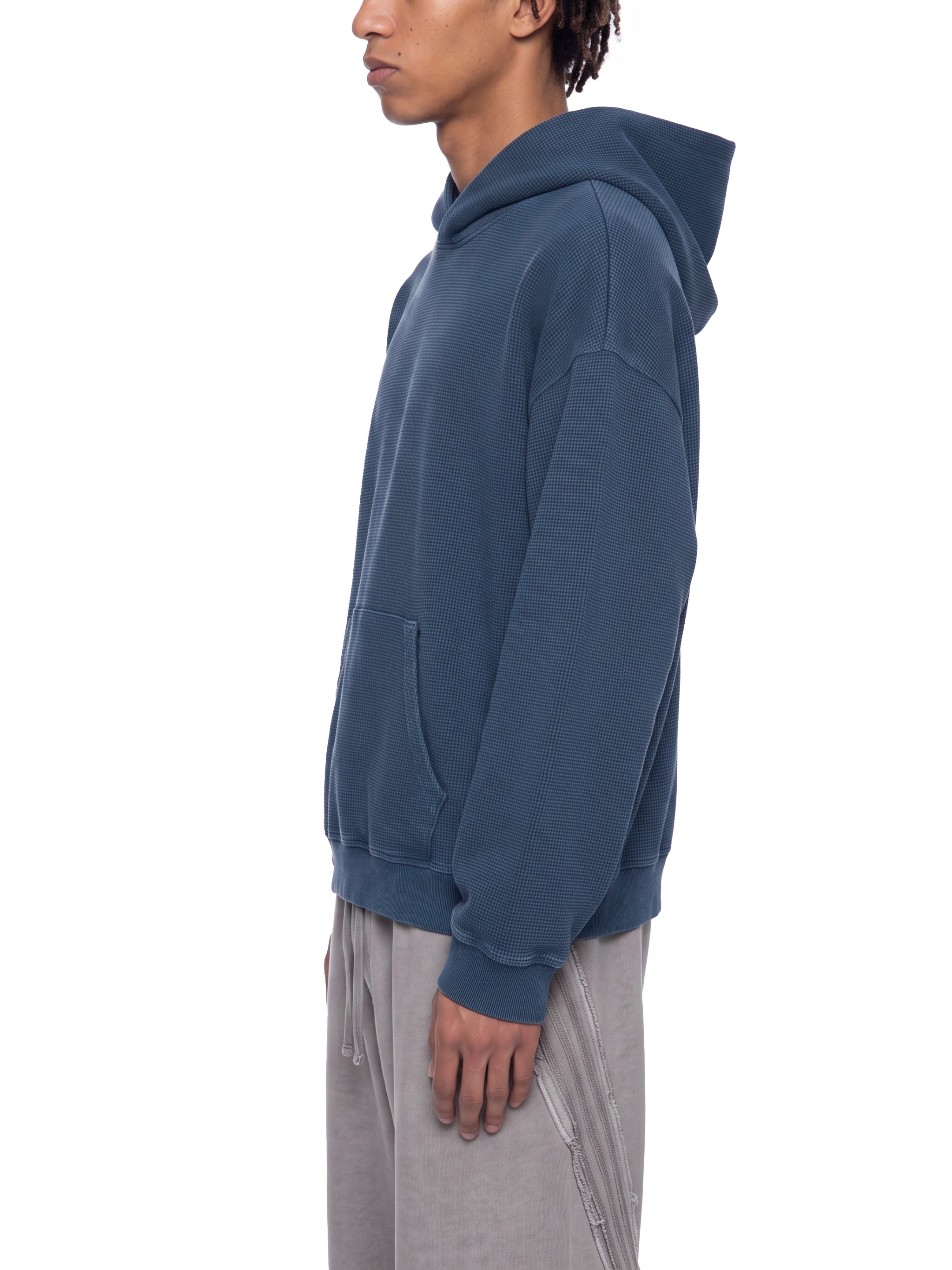Unisex Vintage Wash Waffle Boxy Hoodie